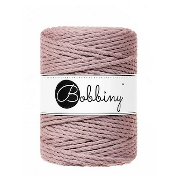 Bobbiny Makramee Kordel 3PLY 5 mm - Mauve